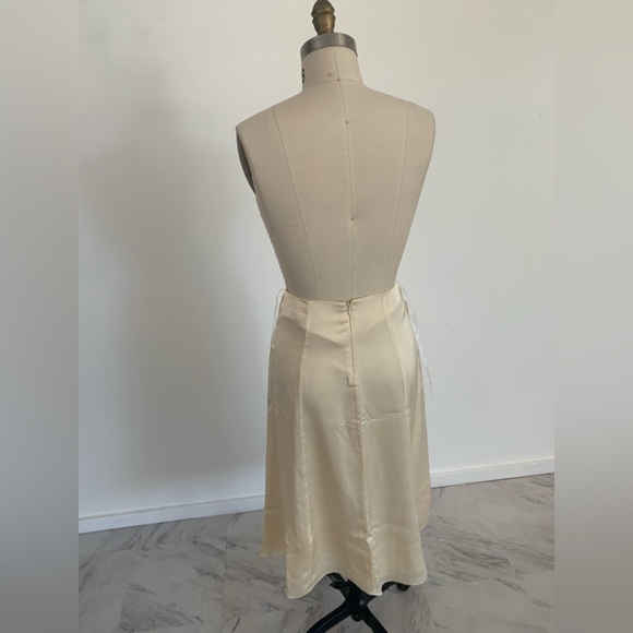 Fame and Partners- light nude midi skirt size 2 - Picture 3 of 5